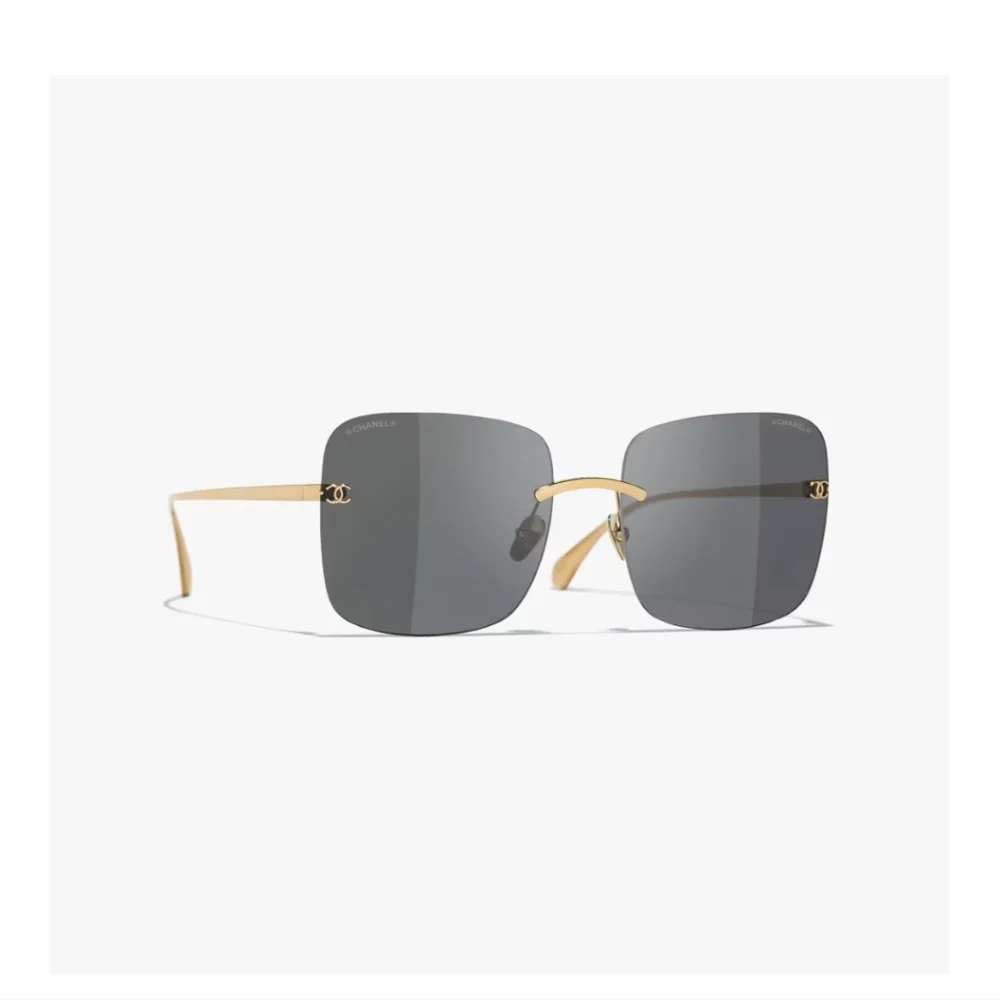 CHANEL TITANIUM LIGHT GOLD SUNGLASSES Square CH4287T c.395